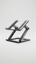 Adjustable laptop stand, Capture the laptop stands from a 3/4 angle to showcase the adjustable features and premium...