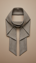 Stone linen tailored scarf, Default is 3/4 angle at product height for suits/jackets/shoes — hero orientation that...