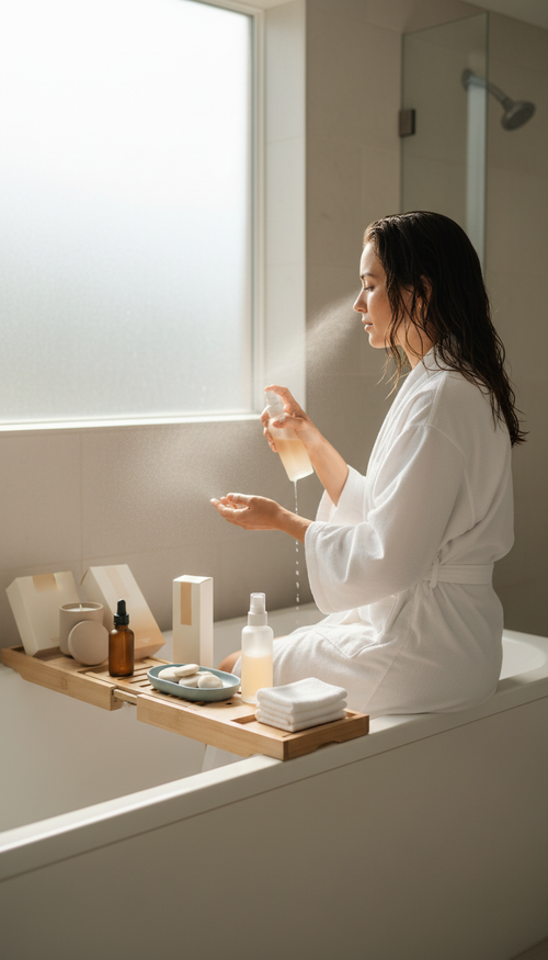 Another view of Curated sunrise ritual kit for morning renewal