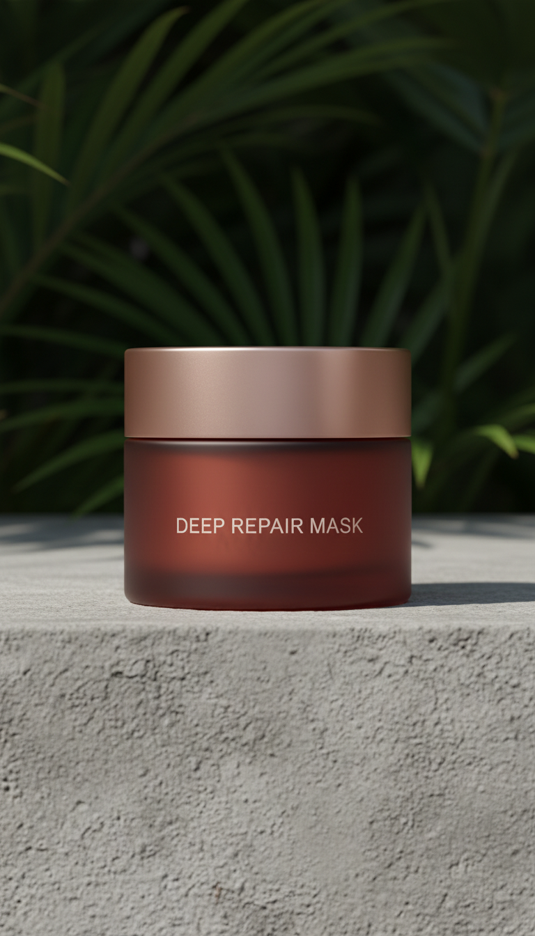Deep Repair Hair Mask Jar in a new setting